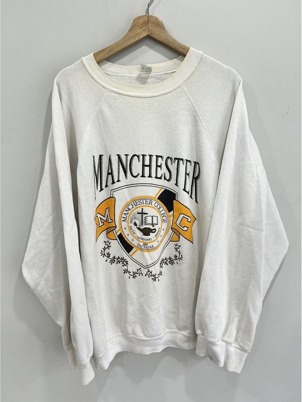 Vintage Manchester College Sweater sweatshirt 3XL